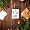 48 Pack Merry Christmas Greeting Cards Bulk Box Set Winter Holiday Xmas Greeting Cards in 6 Silver Foil Designs