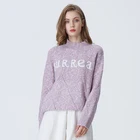 2020 Autumn and Winter Color Pullover Sweater Cashmere Long Sleeve With Letter Women Clothing