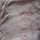 whosale factory price Flamingo animal 3d embossed flannel fleece fabric for bed