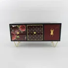 Home decoration design antique living room cabinet wood drawer cabinet