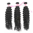 for black woman TOP raw virgin cuticle aligned hair DW deep wave hair extensions bundles brazilian human unice hair