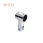WSD-N2 T-Type clip Polished Shower Room Support Rod Glass door Fixed fitting accessories