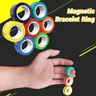 Toy Toys For Kids Colorful Decompression Magnetic Ring Toy Stress Relief Bracelet Toys For Kids And Adults