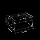 VONVIK Clear Acrylic Reptile Cages With Engraved Holes Customized Demission