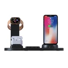 Headphone charging base for AirPods Pro,3 in 1 wireless charger stand for Apple watch, mobile phone holder dock station