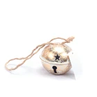 11344-1 Home accessories Christmas decoration antique gold white with star and string jingle iron metal bells