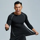 Sport Mens Sport Wear Tight Training Workout Sweatshirts Dry Fit Training Running Tracksuit Long Sleeve