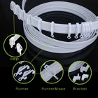 D-T0012 Pvc round flexible curtain rail,curtain track glider plastic,ceiling mount curtain track factory cheap price