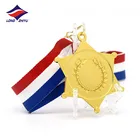 Longzhiyu 13 years china supplier cheap award customised 3d gold bronze silver blank medals gold foil medal