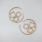 Fashion Jewellery Supplies Metal Plated Women Hoop Earrings Jewelry In Bulk