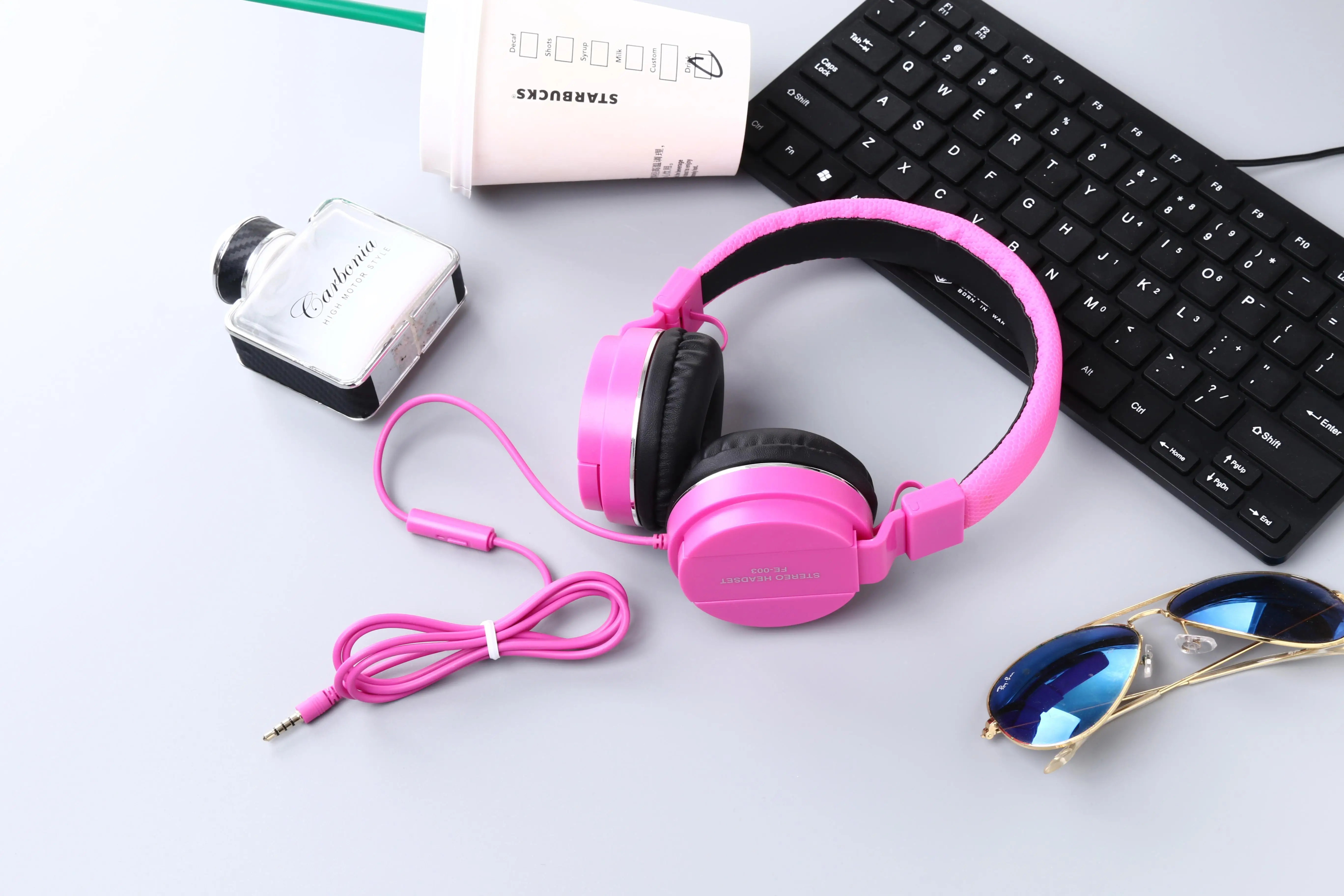 China electronic factory oem headset mobile phone wired stereo headphone - ANKUX.COM