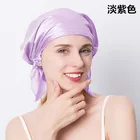 Cap Hair Bonnets Low Price High Stretch Wide Brimmed Nightcap Women Protect Hair Hat Soft Bonnets Satin Sleep Cap