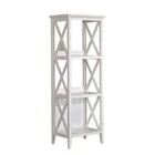 59'' Solid Pine Wood Bookshelf 3 Tier Bookcases Storage Rack Shelving Unit Display Shelf for Home & Office,