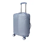 cheap ABS hard shell luggages with full zipper connect case body