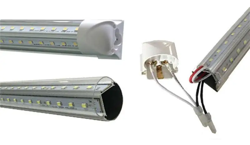 4 Feet V Shape 18W Intergrated Led Tube Lighting Fixture For indoor