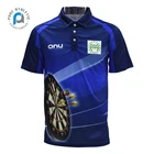 Pure OEM custom High quality sublimation golf shirt digital full sublimation printed golf cheap dart polo t shirt
