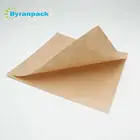 Kraft wrapping paper bag Grease proof paper bag for burger/french fries/fried chicken wrapping