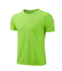 Bulk sale fast dry tee shirt/100%polyester sporting custom high quality clothes man t shirt