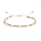 bohemian friendship simple muti color lady seed beads jewelry hand knitting miyuki bracelet for beach party