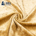 Ready goods 100% polyester plain ice crushed velvet fabric