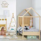 Room Kids Bed Children Bed Room Furniture For Kids Children Wooden Single Playing Bed Girl Boy Design