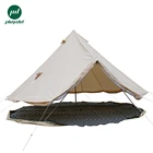 Family Tent Hot Sale Waterproof Family Camping 5m Sandstone Canvas Bell Tent