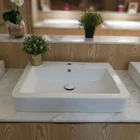 Toilet wall hung lavabo rectangle cabinet hand wash basin with good price