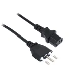 10A 250V h05vv-f 3x0.75 italy 3 pin plug with IEC 60320 C13 power cord