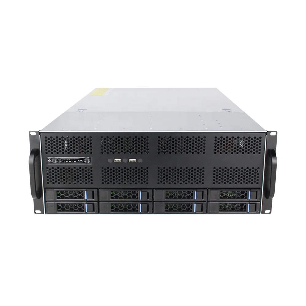 Custom 4u 8bay Hot Swap Rack Server Case For Nvr Nas Atx Form Support 2