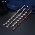 Aaa Cubic Zircon Bracelets Fashion Jewelry 2020 AAA Cubic Zircon Wheat Shape 18k Gold Tennis Bracelets Women