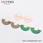 Packaging Customization 99579 Xuping Jewelry Ladies Tassel Hoop Earrings Silk Woman Alloy Earing