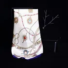 Luxurious Jewelry Necklace Design 52x52 Custom Silk Fabric Twill Long Silk Scarf Woman