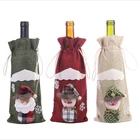 New home decoration Christmas wine bottle set red wine Champagne bag dining table dress