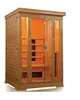 luxury portable solid red cedar/hemlock wooden sauna room with ceramic infrared sauna heater tube