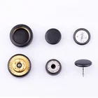 Nickel-Free Button Rivet Design Metal Brass Button Double Pin Design Rivet Button Metal Logo