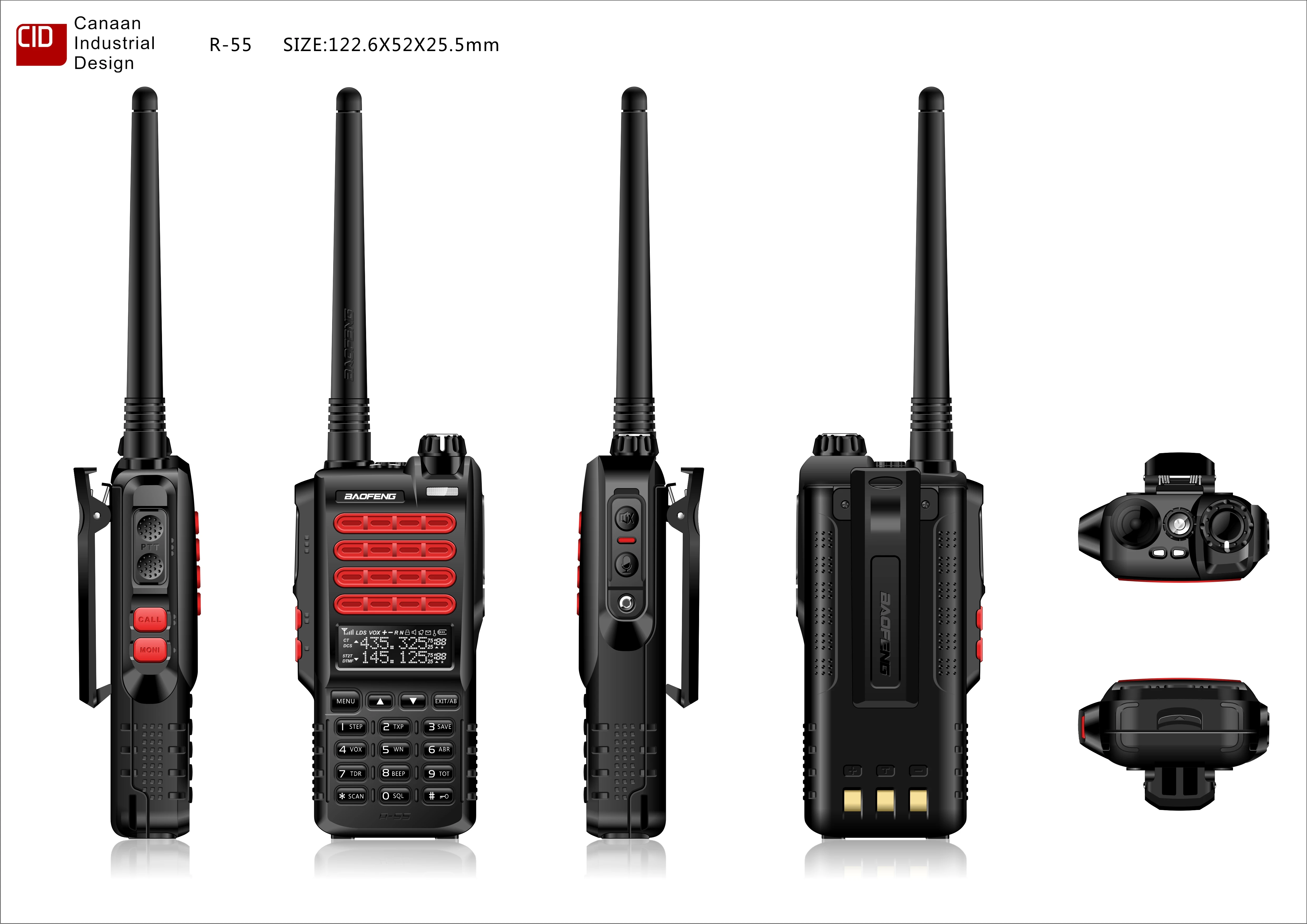 Baofeng W Uv R Plus Walkie Talkie Waterproof Uhf Vhf Long Range