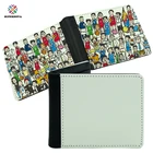 Printed 2019 New Product Custom Men's Leather Wallet Sublimation Print Wallet Leather For Men