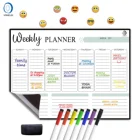 11.8-2B1 Dry Erase Weekly Calendar Planning Magnetic Board Magnetic Whiteboard Calendar For Fridge