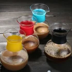 Coffee Maker Hot Sale Heat Resistant Large Pyrex Pour Over Coffee Maker Dripper Glass Coffee Pot
