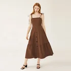 2019 Casual Style Sling Sleeveless High Fashion Women Clothing Maxi Dress
