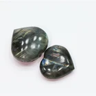 Labradorite Exquisite Bright-Coloured Polish Heart-Shaped Labradorite