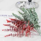 38cm Red Green Artificial Eucalyptus Leaves for Flower Arrangement