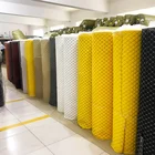 Decorative Wall PVC Leather With Foam Backing Embroidered Rexine With Foam Backing