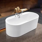2019 New model indoor bathroom small acrylic bathtub for adults