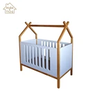 Safety newborn baby sleeping cot bed crib wooden room furniture prices