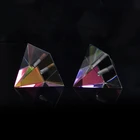 Crystal colorful optical glass egypt pyramid with screw