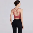Nylon Sexy Bra Ladies Lululemon Nylon Spandex Hot Sexy Xxx Sport Yoga Bra Fitness Yoga Wear Bra