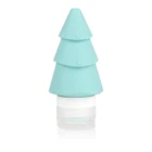 Unique Christmas tree design portable silicone travel shampoo bottle set 60ml 3 pcs/ set