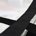 Custom Logo Wholesale Plastic Nylon White Cosmetic Beach Tote Mesh Bag For Shopping
