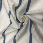 Yarn dyed fabric linen single jersey knitted fabric for clothing and dress